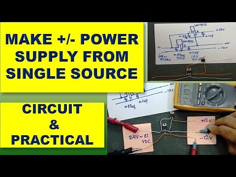 #302 How to make Plus/Minus Power Supply using Single Power Source
