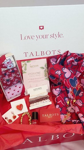 Talbots on Instagram: " GIVEAWAY CLOSED!  We’re spreading the love with a Valentine’s Day Giveaway. One lucky winner will win a goodie box filled with sweet treats like a $250 Talbots gift card, chic jewelry, heart-adorned accessories, the perfect red nail polish and so much more. Here’s how to enter: Make sure you’re following @talbotsofficial Tag a friend in the comments Good luck!"