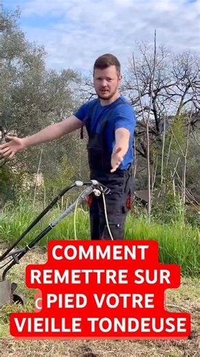 comment remettre sur pied votre vieille tondeuse pour moins d’1€ ? 😱 Réparation extrême! #mecanique