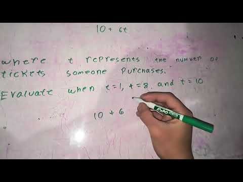 Evaluating expressions with one variable. (Algebra 1)