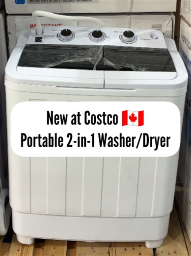 New Portable 2-in-1 Washer/Dryers at Costco 🇨🇦! Spotted at Costco Vaughan (Colossus) - have you seen them anywhere else? These would be so handy! #Costcohaul #CostcoFinds #CostcoCanada #Costcoclearance #Costcoexclusive