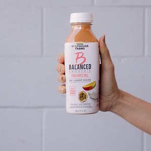 Good from the inside out. Our B Balanced Tropical Smoothie is packed with tropical flavor. | Bolthouse Farms