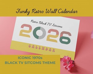 1970s Retro Black TV Sitcoms 2026 Wall Calendar (printable) - Etsy UK