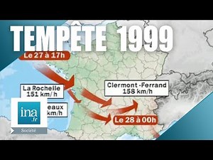 The trajectory of the storm of the century in 1999 | INA Archive