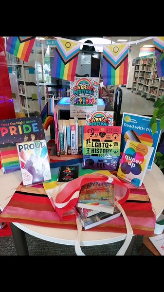 Happy pride month from Barnstaple Library 🌈🎊🏳️‍🌈🏳️‍⚧️#pride #lgbtqia #librarytiktok #booktok #readtherainbow