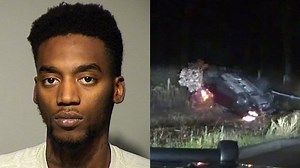 Kevin Cross charged after chase, crash in Bayside; said "he ran because he was scared"