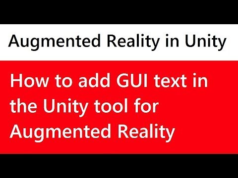 GUI text not showing in unity [Solved] | Text based recognition Augmented reality in Unity