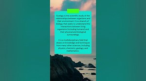 Learn what is Ecology Ecology Vocabulary shorts