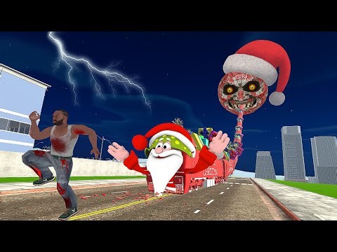 Longest Santa Claus Monster Moon Attack on Franklin - indian bikes driving 3d game