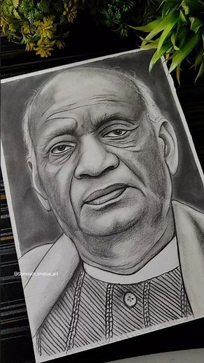 Sardar Vallabhbhai Patel Drawing✍️❤️ National Unity Day #shorts #drawing #vallabhbhaipatel #jayanti