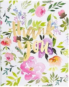 Graphique Floral Greeting Cards | 20 Pack | Blank Note Cards with Envelopes | 4 Assorted Designs with Gold Foil Accents | Boxed Set for Personalized Notes | 4.25" x 6"
