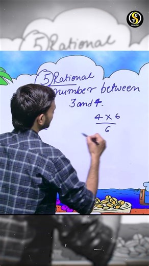 Find 5 Rational Numbers Between 3 & 4 | Easy Trick! #mathtrick #mathsshorts