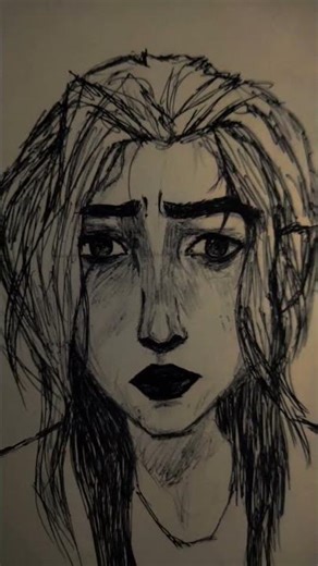 I tried to draw jinx from arcane#portrait#art#arcane#jinx#drawing#short