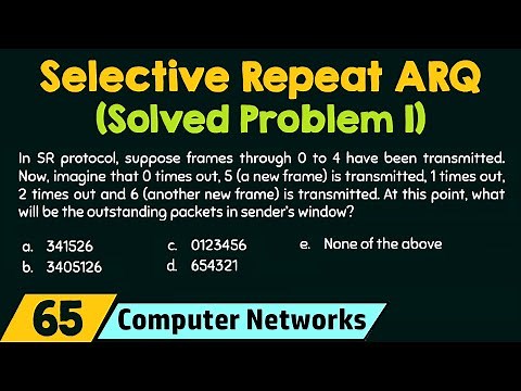 Selective Repeat ARQ (Solved Problem 1)