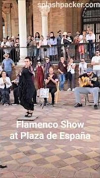 Live Flamenco Show at Plaza de España in Seville, Spain #plazadeespaña #seville #flamenco