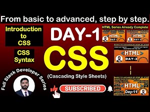 CSS Day-1: Introduction to CSS and Basic Syntax || #html #css #css3 #frontenddevelopment #youtube