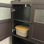 Over The Toilet Storage, Bathroom Over The Toilet Organizer, Above Toilet Storage with Double Doors and Soft Hinges Over Toilet Storage Shelf Over The Toilet Storage Cabinet (Forest Green)