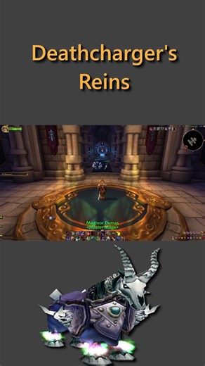 How to Get Deathcharger's Reins Guide In this video it is shown how to possibly obtain Deathcharger's Reins. The mount is droppable from Lord Aurius Rivendare in Stratholm which is located in Eastern Plaguelands, Eastern Kingdoms. Deathcharger's Reins has 0.9% chance of dropping as of the day this video was uploaded. This mount is farmable on Normal difficulty, so 10 times per hour. If you have any questions, feel free to leave a comment. If you enjoyed the video, remember to like and if you'd l