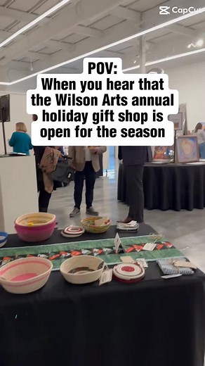 Oh yeahhhhh! The Wilson Arts annual holiday gift shop is officially open for the season. Stop in to shop from our gallery filled with handmade items and help support local arts and artists while taking care of your gift list this season. Open Tuesday-Saturday from 10 AM to 5 PM at 204 Nash St S in @historicdowntownwilson | Wilson Arts