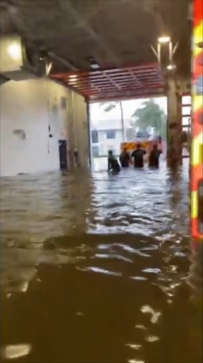 Hurricane Ian made landfall in southwest Florida Wednesday, causing widespread flooding across the state, including at this fire station in Naples. Video provided by Tarin Nagel/Naples Fire Rescue Department via Associated Press. | MLive.com
