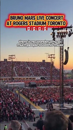 Bruno Mars Live Concert in Toronto Canada #brunomars #liveconcert #canada