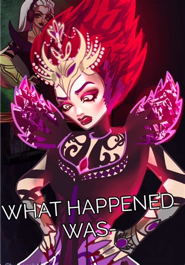 Raven seeing a portrait of her mom when she was a teenager😳 I really wanted to draw a reel using the shows art style, it looks sooo cool oh my gosh #everafterhigh #ravenqueen #theevilqueen #everafterhighfanart