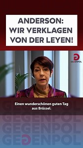 79K views · 6K reactions | Christine Anderson, EU-Abgeordnete (AfD): Die Klage gegen Ursula von der Leyen ist eingereicht! #vonderLeyen #Eu #AfD | Gegenpol | Facebook