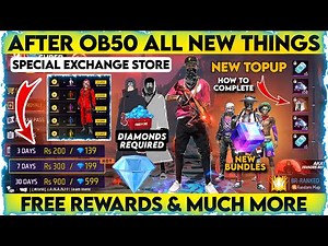 FREE FIRE AFTER OB50 UPDATE | AFTER OB50 ALL NEW EVENTS AND FREE REWARDS IN FREE FIRE | OB50