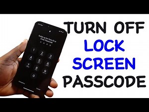 How to Turn Off Lock Screen Passcode on iPhone 12