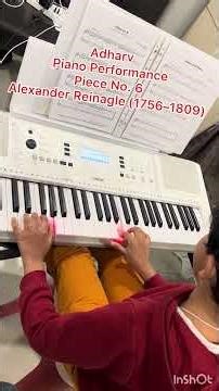 Adharv - Age 6 – Playing Piece No. 6 (Alexander Reinagle, 1756) | Classical Piano Performance 🎹