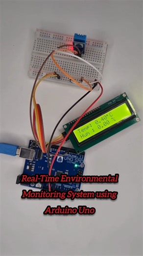 Environmental Monitoring System 👍#shorts #dht11 #arduino