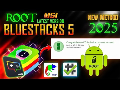 How to Root BlueStacks 5 (5.21+ version) & MSI App Player 5 | root bluestucks 5 2025