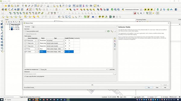 Attribute Table Modifications with the Refactor Fields Tool in QGIS