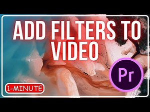Premiere Pro : How to Add Filters to Video #adobepremierepro 2023