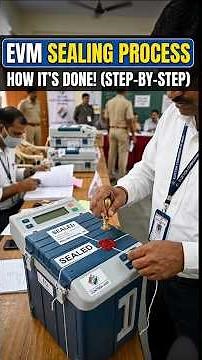 EVM Sealing Process Explained in Tamil🔐#evm #evmmachine #evmsealing #shorts