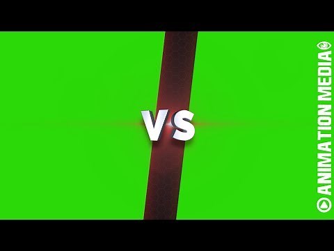 GAMER VS SPLIT SCREEN CHALLENGE TEMPLATE - GREEN SCREEN / CHROMA KEY ANIMATION GRAPHICS [CCM]