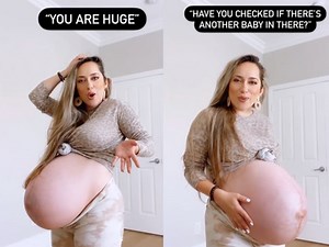 Mujer embarazada se defiende de quienes criticaron su “enorme” panza