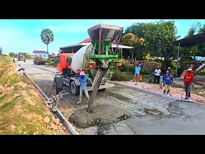 Incredible Concrete Road Building in Countryside | Modern Construction Technology 2025