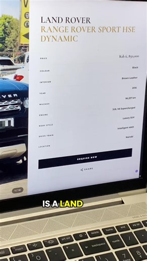POV: You want to import… but you still have a car to sell This Range Rover Sport HSE Dynamic just landed on our local listing. Here’s how we do it: You list with us → We sell it → We import your next unit. Or just buy clean local units directly from our website. Simple. #rangeroversport #luxurysuv #tradein