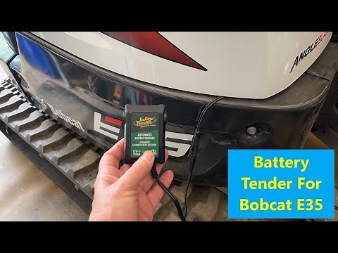 Battery Tender Install on Bobcat E35 Excavator.