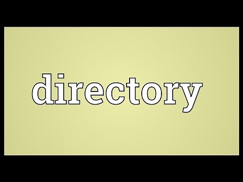 Directory Meaning
