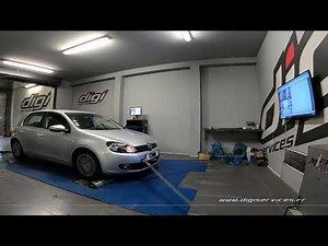 VW Golf 6 1.6 TDI 105cv Reprogrammation Moteur @ 145cv Digiservices Paris 77 Dyno