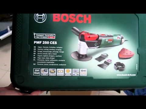 Unpacking / unboxing Multifunction tool Bosch PMF 250 CES 0603100670