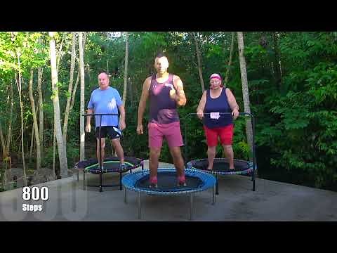 28 Minutes Rebounding Step by Step Series, 3000 Steps LOW IMPACT, Seniors Part 3. Jan 2024, 110BPM.