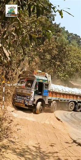 Heavy Truck's Driving Skills Tested on Steep Ghat Road #truck #shorts #skills