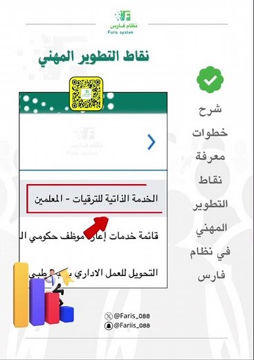 📌 شرح خطوات معرفة نقاط التطوير المهني في نظام فارس #اكسبلور #ترند #السعودية
