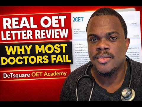 WHY MOST DOCTORS FAIL OET WRITING - LIVE LETTER REVIEW BREAKDOWN