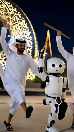 sheikhs dancing with robo expo 2020 😵😵