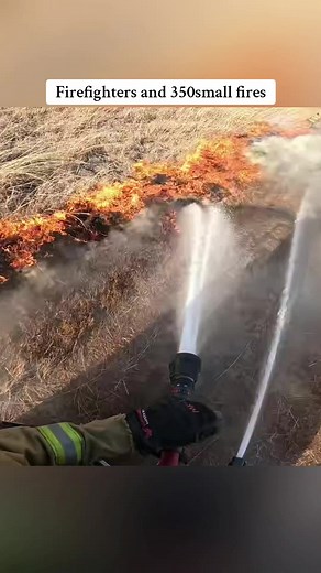 Firefighters Respond to 350 Small Fires