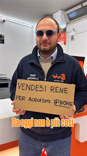 Windtre San Severo on Instagram: "Volevi l’ultimo iPhone… ma per comprarlo dovevi vendere un rene? 😅 Mi spiace, ma da oggi in poi non sarà più così. Ora puoi avere il tuo iPhone a soli 30€ al mese 📱✨ 📍Vieni nel WindTre Store a San Severo, via Padre Matteo D’Agnone 16. #WindTre #iPhone #OfferteSmartphone #TelefoniaMobile #SanSevero"